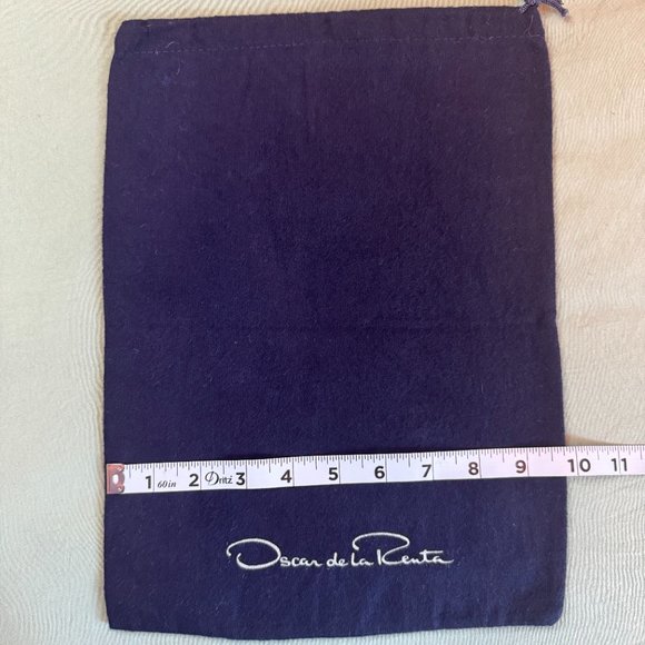 🌟 Oscar de la Renta Blue Dust Bag - 13.2in x 9.7in 🌟 - Picture 4 of 4
